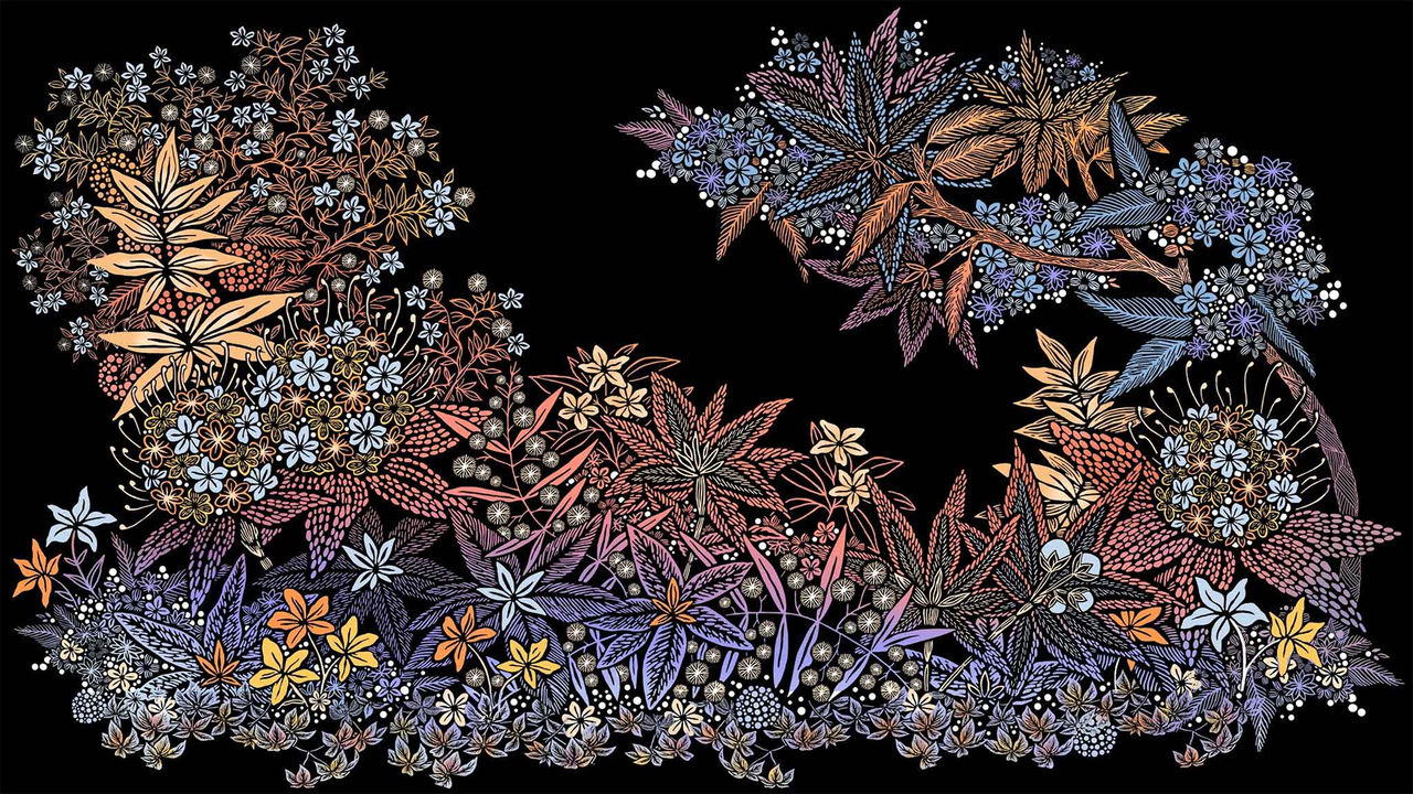 Artwork 'Complex Ecologies - Evergreens at Dusk (Iteration II) by Tamika Grant-Iramu, 2026.