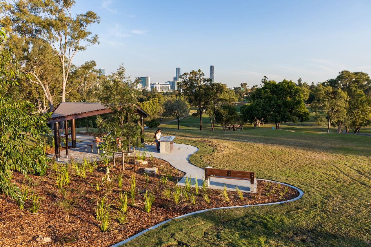 Victoria Park barbecue and picnic area.